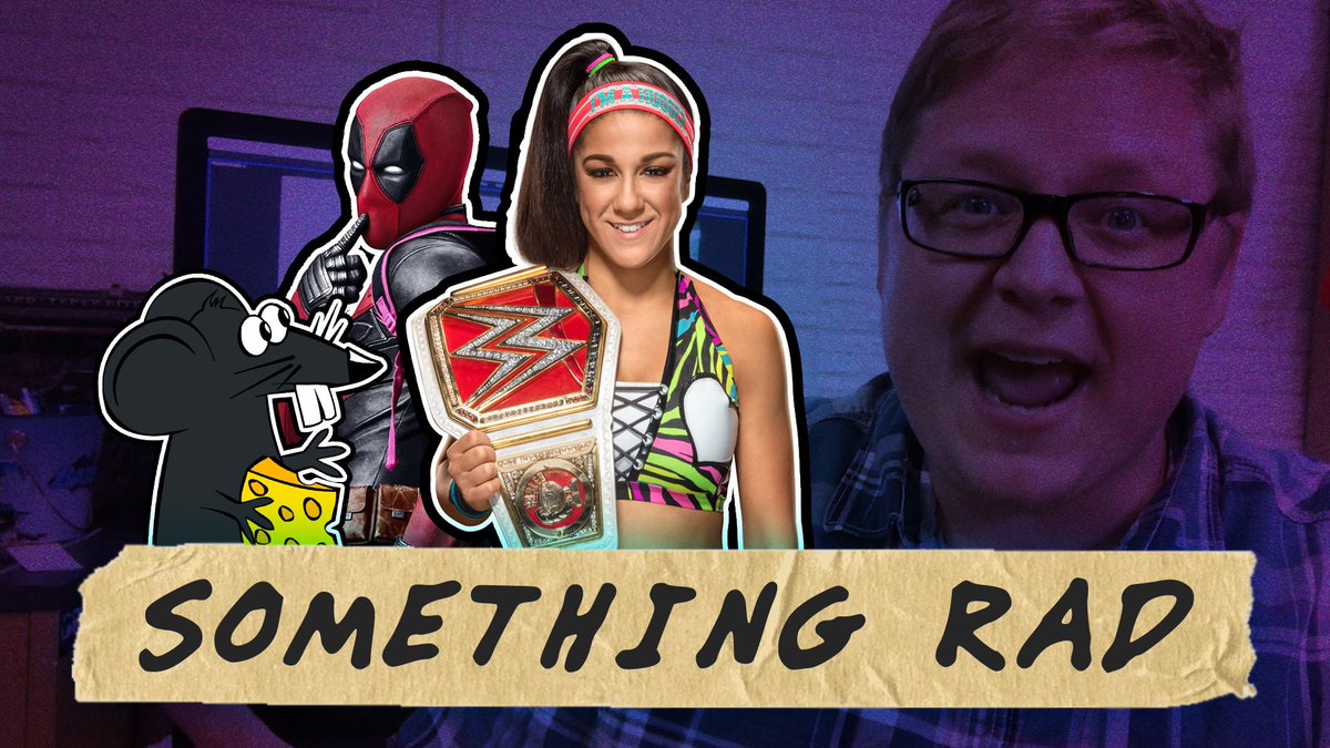 BootlegVideo's tweet photo. First edition of #SomethingRad, where I talk about the next @BootlegVideo and something awesome that I've read or watched or has happened.
This week: #Disney, #Deadpool, & #Bayley!
https://t.co/6u3gOgNpo8 https://t.co/aGhKwQcMCq