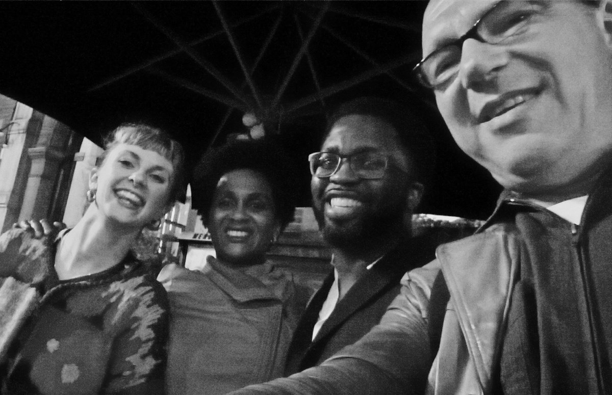 SpokenBeatNight's tweet photo. Great memories from an excellent show and great time with @tempoftheyear @maartenornstein and Jacob Sam-La Rose. @DeBalie @CultForum https://t.co/e3f9VTF96A