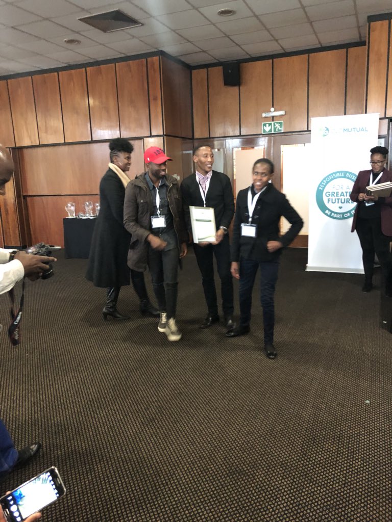 snwzulu's tweet photo. Award ceremony: 5th award goes to .....Gau Environment #TheAfricaThatWeWant
#TheYouthisOurNow
#YGEDialogue
#ACCSF2018
@CityTshwane @SustainweekSA @CSIRICC https://t.co/9VUNJdVEVg