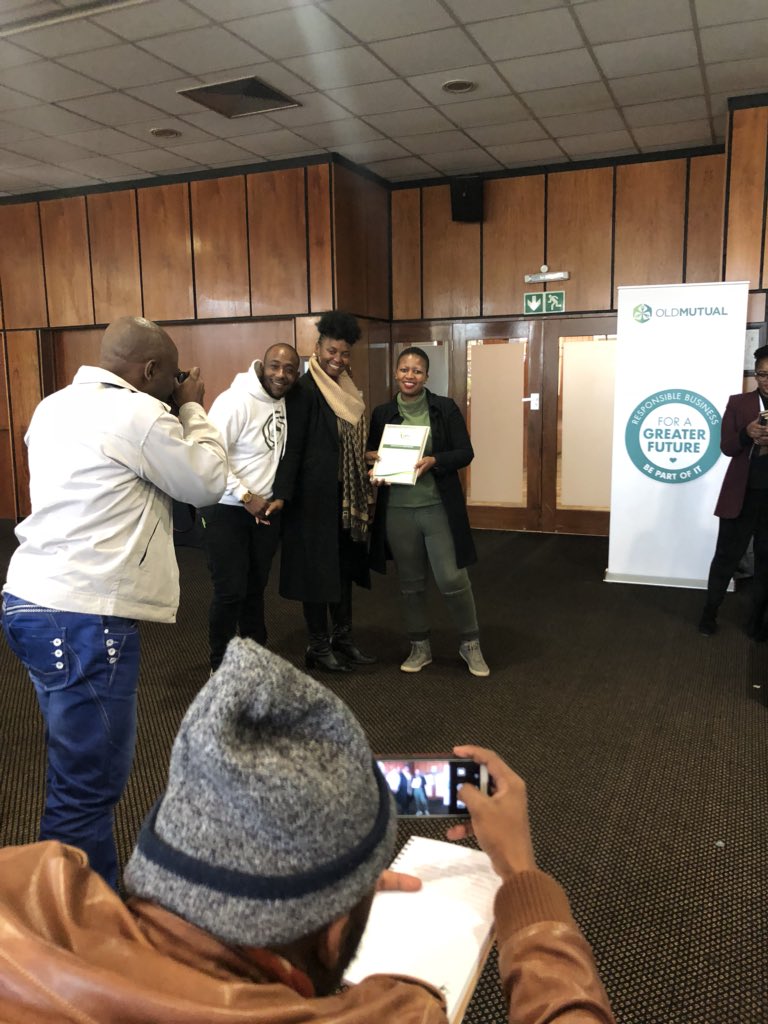 snwzulu's tweet photo. Award ceremony: 6th award goes to......Bophelong Environmentalist #TheAfricaThatWeWant
#TheYouthisOurNow
#YGEDialogue
#ACCSF2018
@CityTshwane @SustainweekSA @CSIRICC https://t.co/53a3gkHbpJ