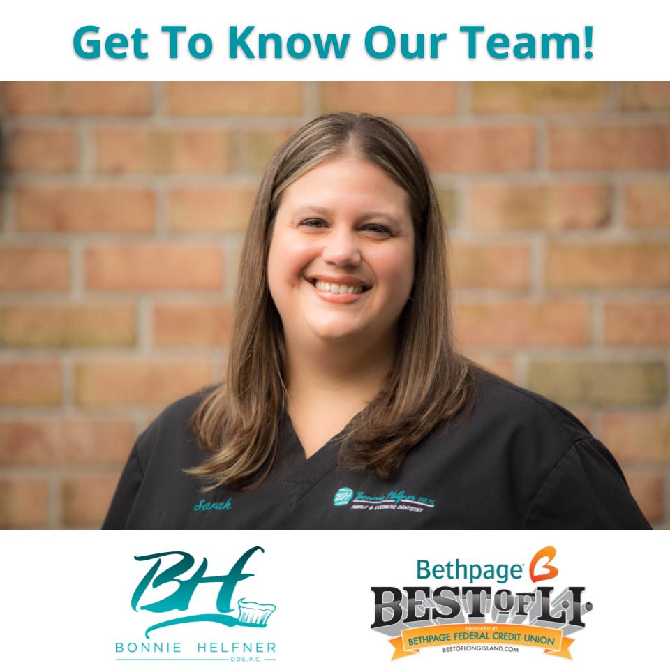 BHelfnerdds's tweet photo. Sarah, one of our registered dental hygienists, joined our team in 2009.  She graduated from SUNY Farmingdale where she earned the prestigious Guggenheim award for excellence and proficiency in the profession of dental hygiene. https://t.co/Uo9uJXhtRa https://t.co/BpEihI9azm