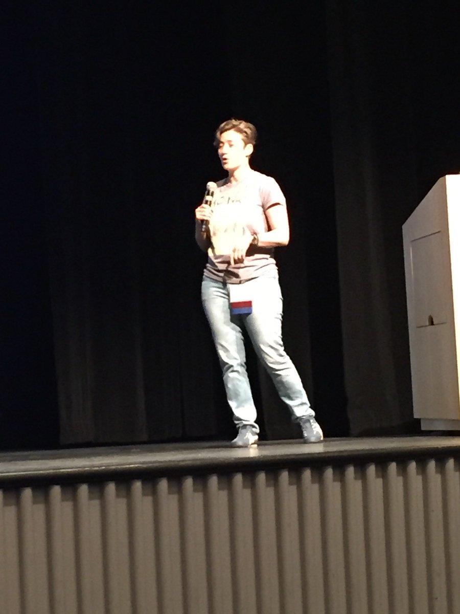 TuftsCEEO's tweet photo. The final keynote of the #TuftsSTEMEdConference is Moon Duchin talking about her research on gerrymandering. https://t.co/9LrORDw1UZ