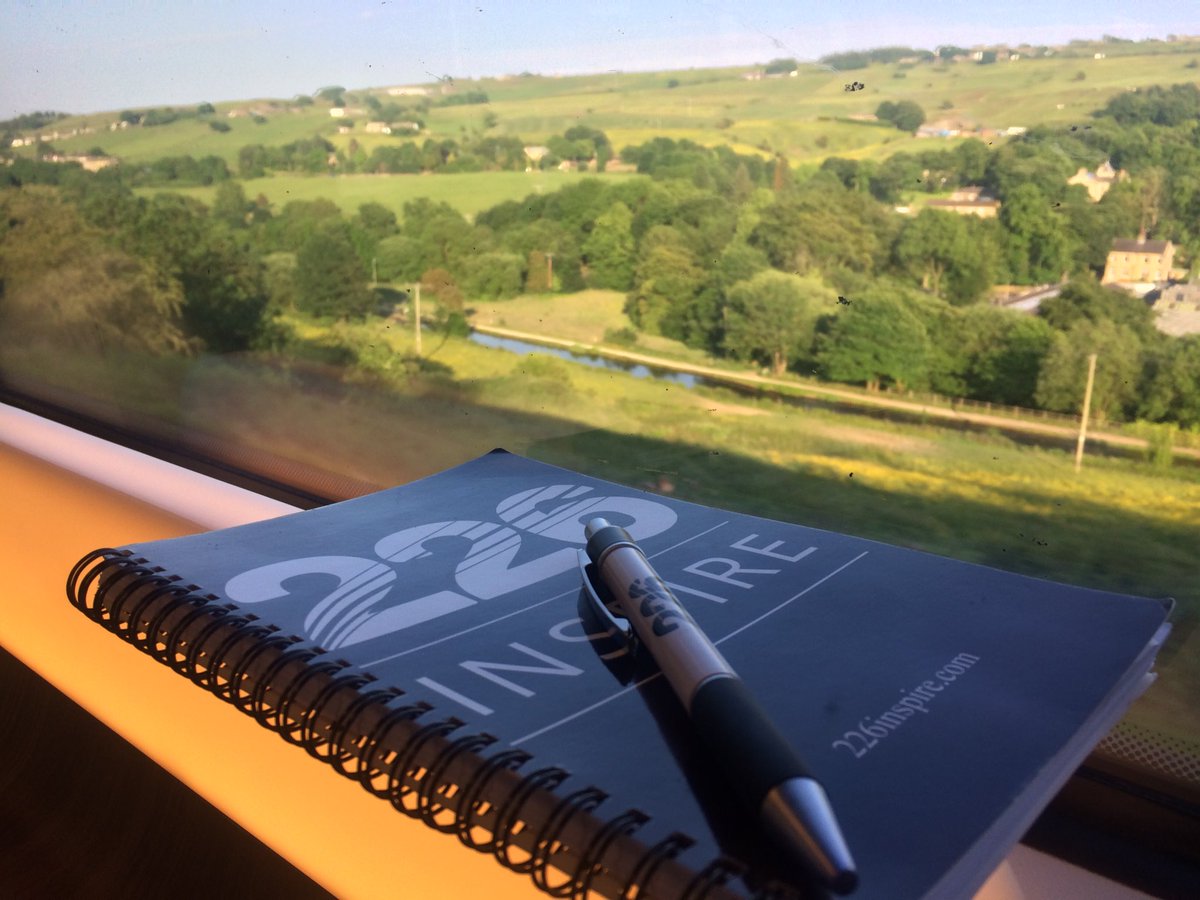After a long day, finding inspiration on a gorgeous commute back to #yorkshire. Planning the next steps for #226inspire