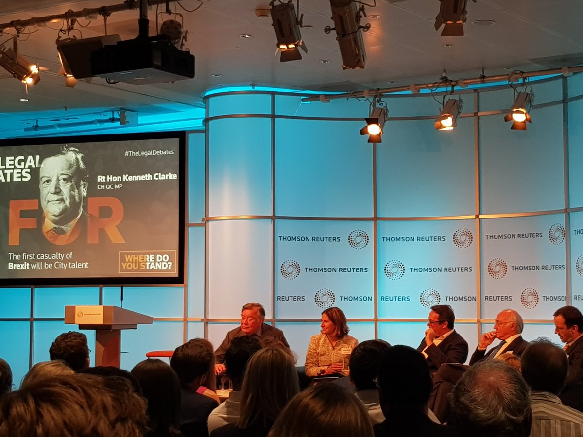 ForeverNu1's tweet photo. Who exactly will be the first casualty of #Brexit? Hearing from Rt Hon Kenneth Clarke at #TheLegalDebates who believes it'll be city talent. https://t.co/8IcvDfTXkS
