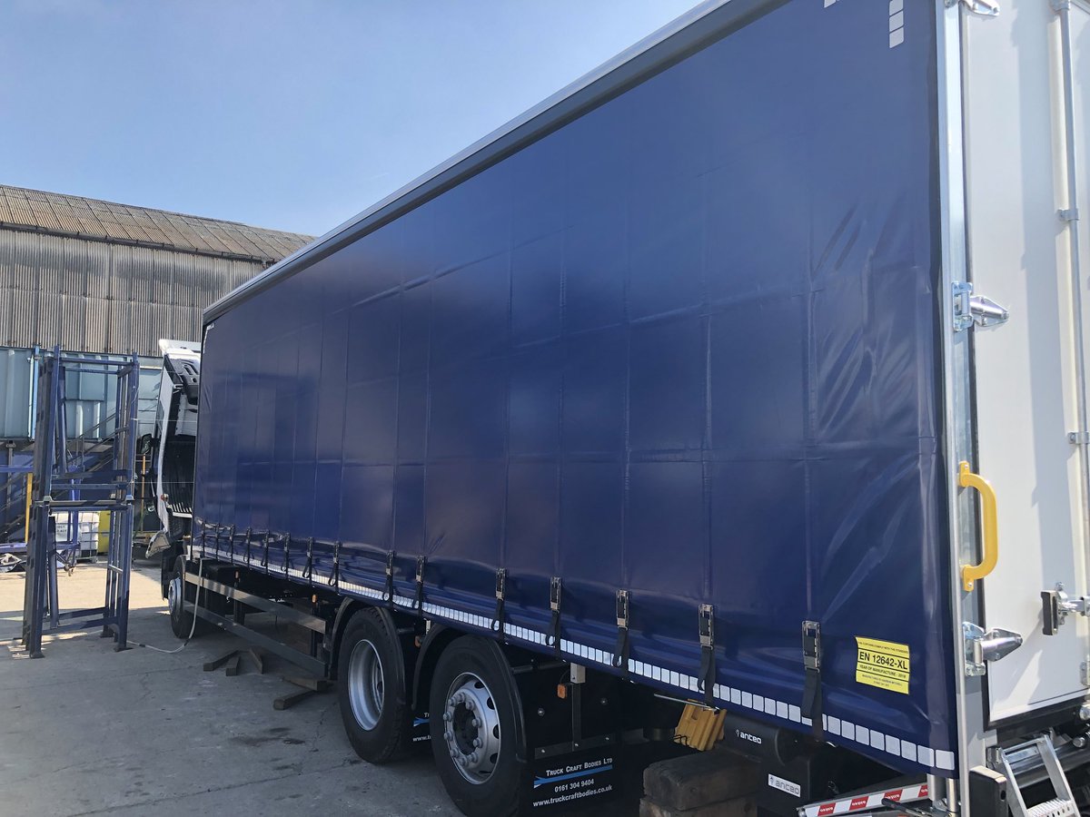 Rigid ready for side wall testing to EN12642XL testing #testing #curtainside #EN1262XL #mcts