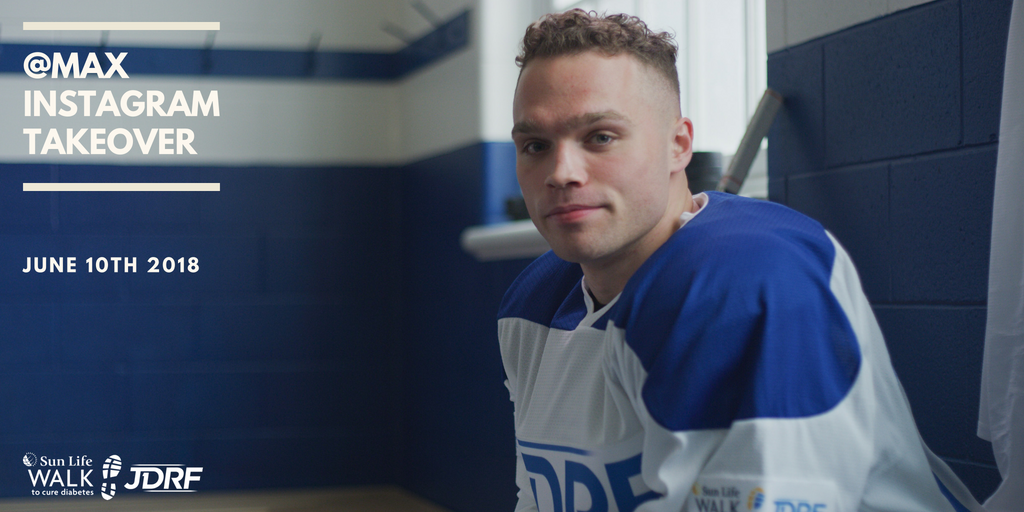 BT1D_CA's tweet photo. Our National Spokesperson, @max_domi, will be taking over our Instagram this Sunday for the Walk!

Make sure to follow us: https://t.co/M73B2Xp5qa #SunLifeWalk #JDRFWalk https://t.co/cSdovzKzp6