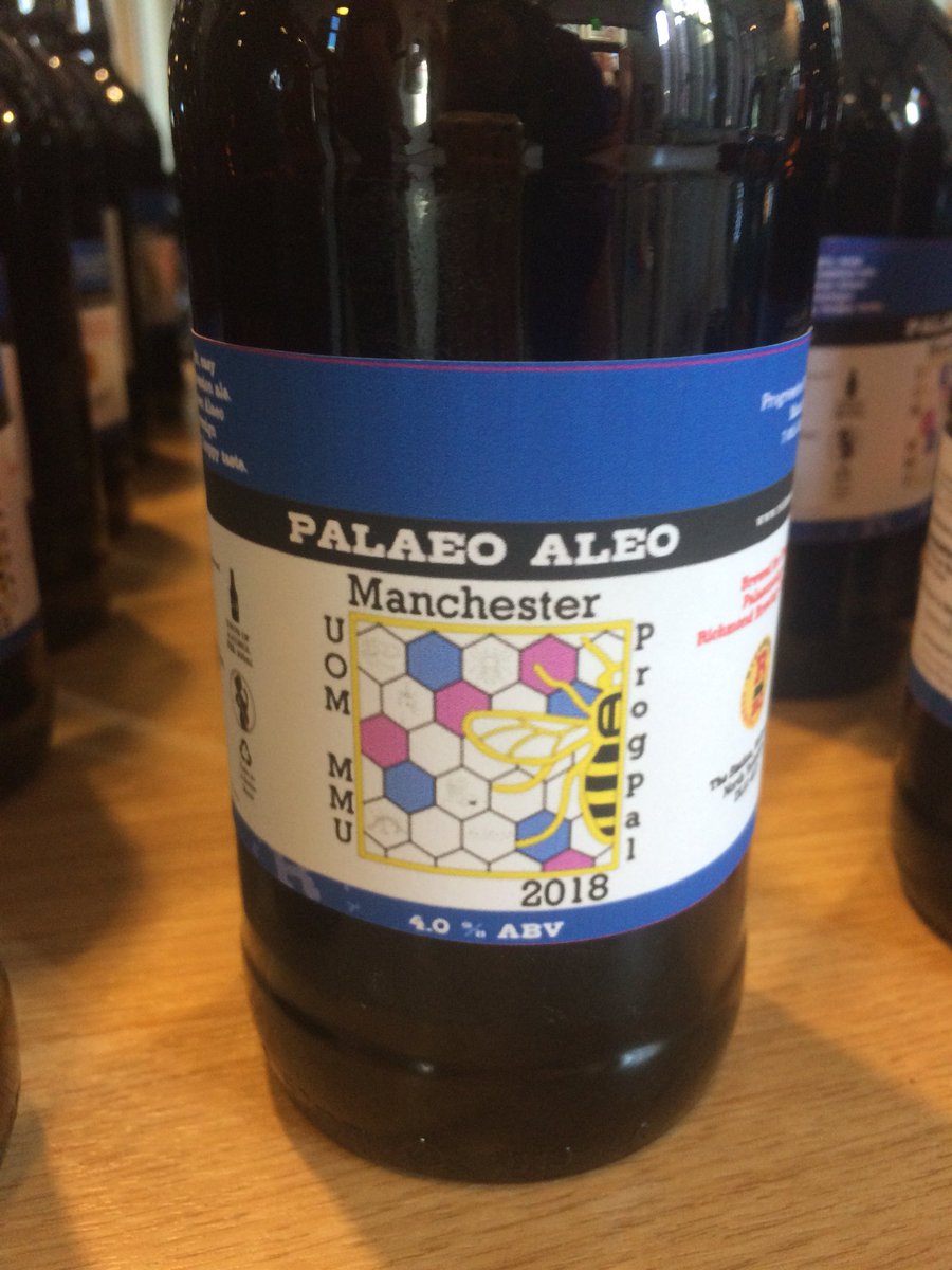 progpal2018's tweet image. We’re all set up for #ProgPal Icebreaker with our special PalaeoAleo special brewed Ale