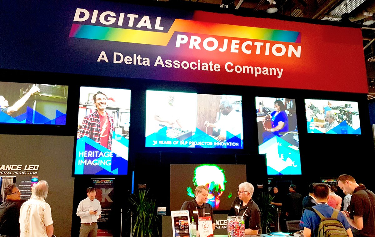 Analog_Way's tweet image. Make sure to stop by @Digitalprojection booth to see their INSIGHT Laser 8K projector driven by Analog Way. Thank you to #Digital Projection for using our media servers and image processors at their booth C2018. #Picturall media servers #Ascender #Livecore #VIO4K