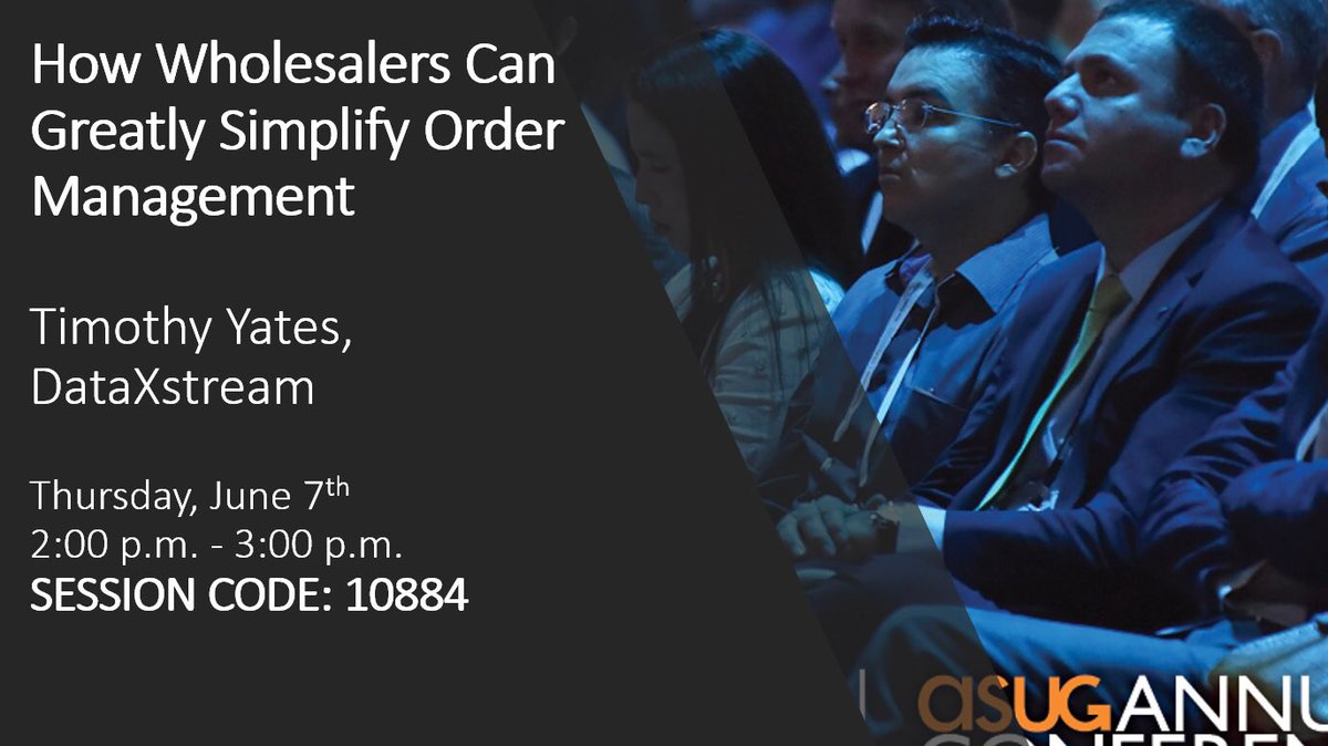 Room S210C #asug2018 #wholesale