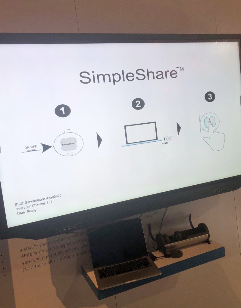 CasterComm's tweet photo. Hey #AVTweeps! If you haven't already, take a minute to stop by @InFocusCorp (N1306) for a live demo of their new Mondopad software and SimpleShare touch presentation system with a built-in #digital whiteboard, @erinmktgpr can show you the way. #AVisLIFE #InfoComm18tips https://t.co/kGCXGBbYre