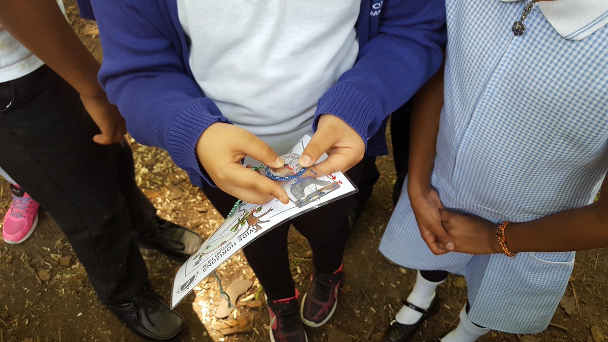 The kids enjoying learning orienteering at Wide Horizons. #outdoorlearning #newdirection