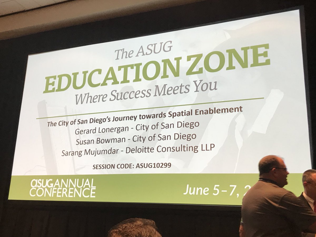 ekename's tweet image. Great session at #SAPPHIRE2018 on integrating GIS into the EAM business process! #DeloittePM #ReimagineEverything