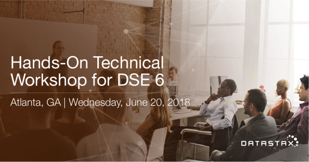 OK Atlanta friends - come by our Workshop and say hi. We will be digging in to some hands on work to learn about DataStax Enterprise. #DSE6 #cassandra #enterprise #graph bit.ly/2Jxh2nY