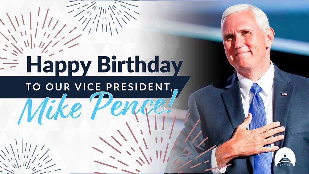 Happy birthday to our Mike Pence! Thank you for the great work you re doing to Make America Great Again. 