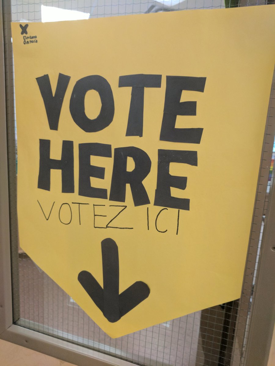 TeacherAMurray's tweet photo. It is "Take Your Parent To Vote" Day!! #everyvotecounts #counttheballots @kdavies05 @cdixon1234 @HewittsCreek https://t.co/U3VBSYWzuy