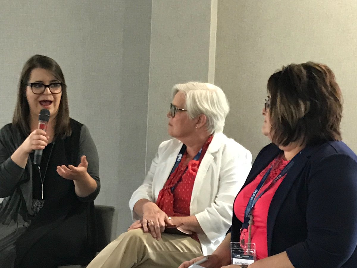 InnovCanada's tweet photo. #TechTalent2018. Technology embedded in transportation industry business and training more than ever say panelists Isabelle Hetu, Pat Harknett, Kelly Henderson #technology @APTA_Trucking @THRSC -Atlantic @THRSC @ONB https://t.co/2uPpetkm2t