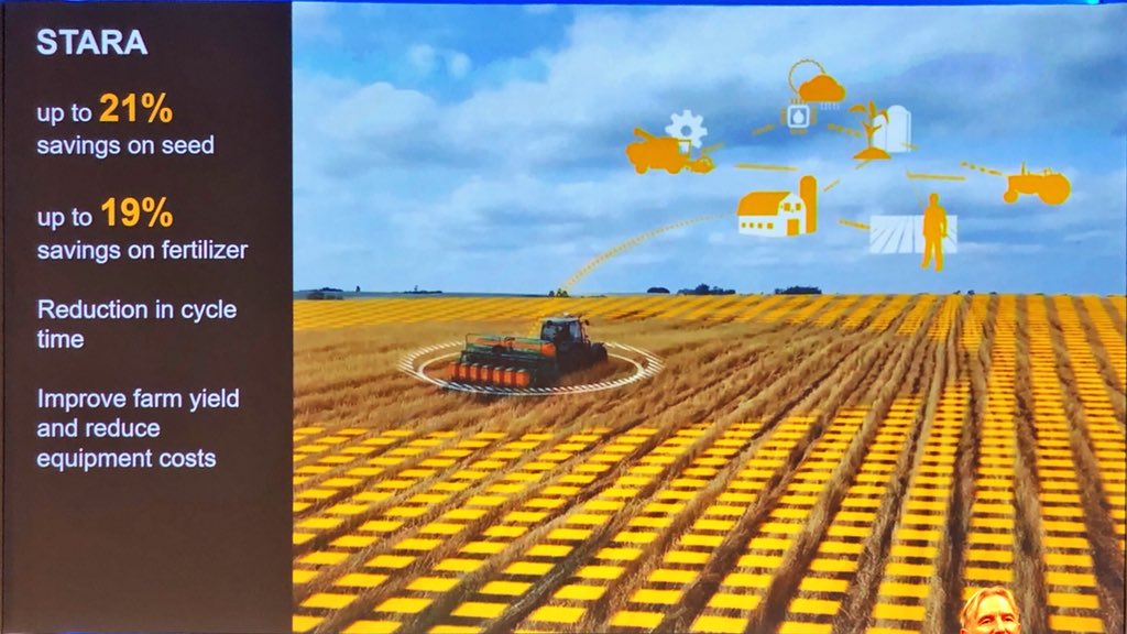 Great #digitaltwin in agriculture customer example from @OhnemusThomas at @Sapphirenow Theatre 1