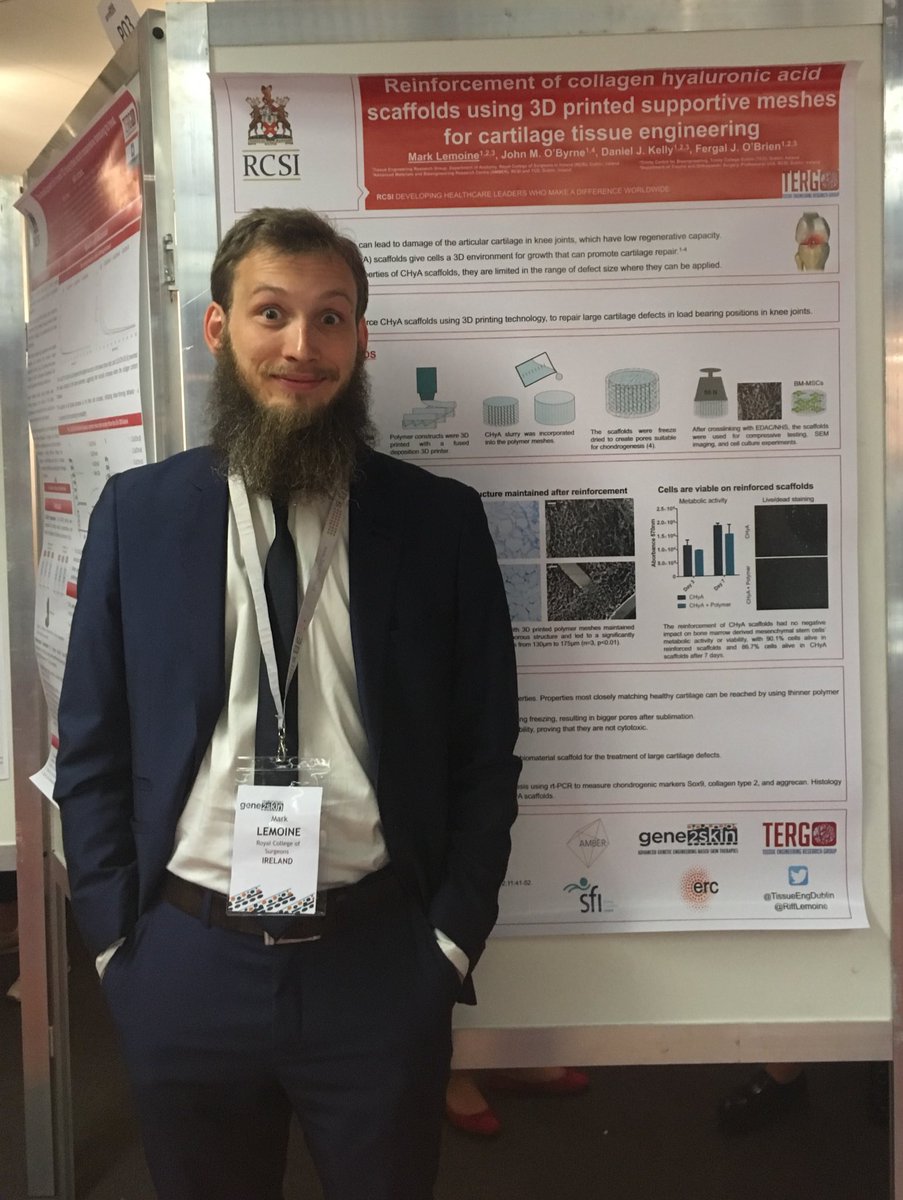 TissueEngDublin's tweet photo. Great posters on display by @Rita_RIbanez and @RiffLemoine at the #gene2skin summer school @3bsuminho - special congrats to Mark whose pic has also been shortlisted for the best ‘PhD in a photo’ prize! https://t.co/oBb7C42Mfu