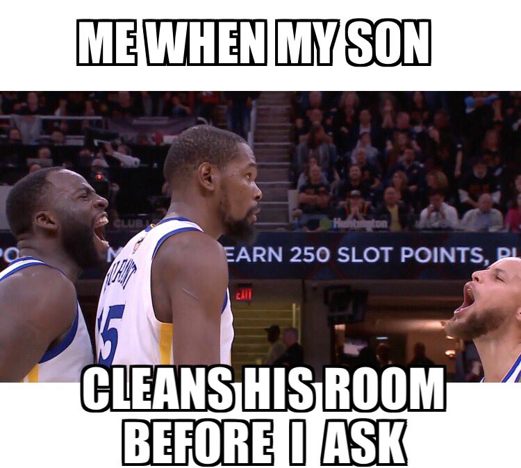 SomeGuyAvery's tweet photo. The realest... **************************************
#Durant #MemeHim #MyLifeInMemes #GoCleanYourRoom #MyBoy #NBAFinals #GSWvsCavs https://t.co/MtTvPUCTxh
