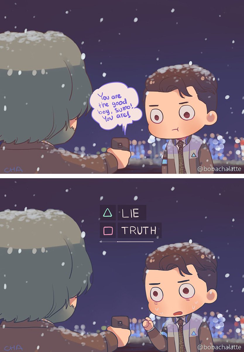 Are you sure you are a machine, Connor? #DetroitBecomeHuman 