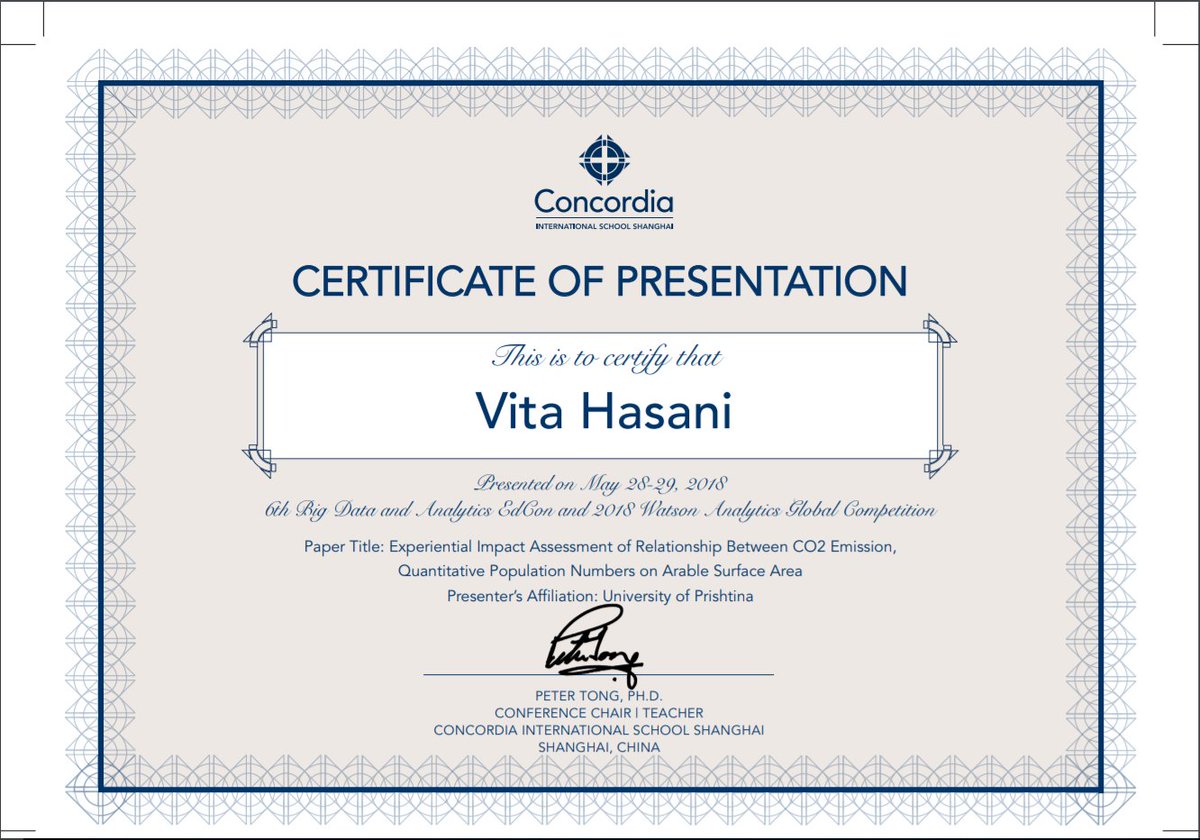 vitahasani's tweet image. IBM Watson Analytics 2018 has been a very enriching experience. Having been selected in the Top 10 teams worldwide was an honor, for me and University of Prishtina as well, as this was the first time UP participated.
Link: waglobalacademicsnetwork.org/2018-watson-an……/
#IBM #CognitiveAnalytics