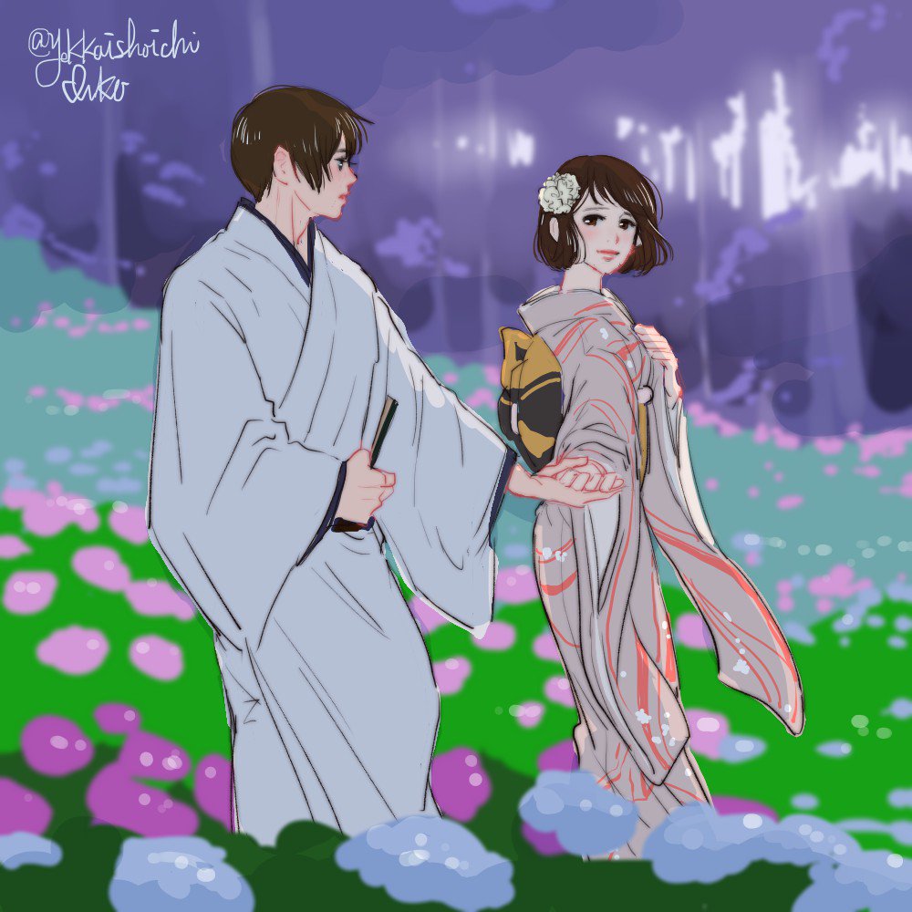 「#APHワンドロ版深夜創作60分一本勝負 
@Hetalia_1daw 

菊と」|Inkoのイラスト