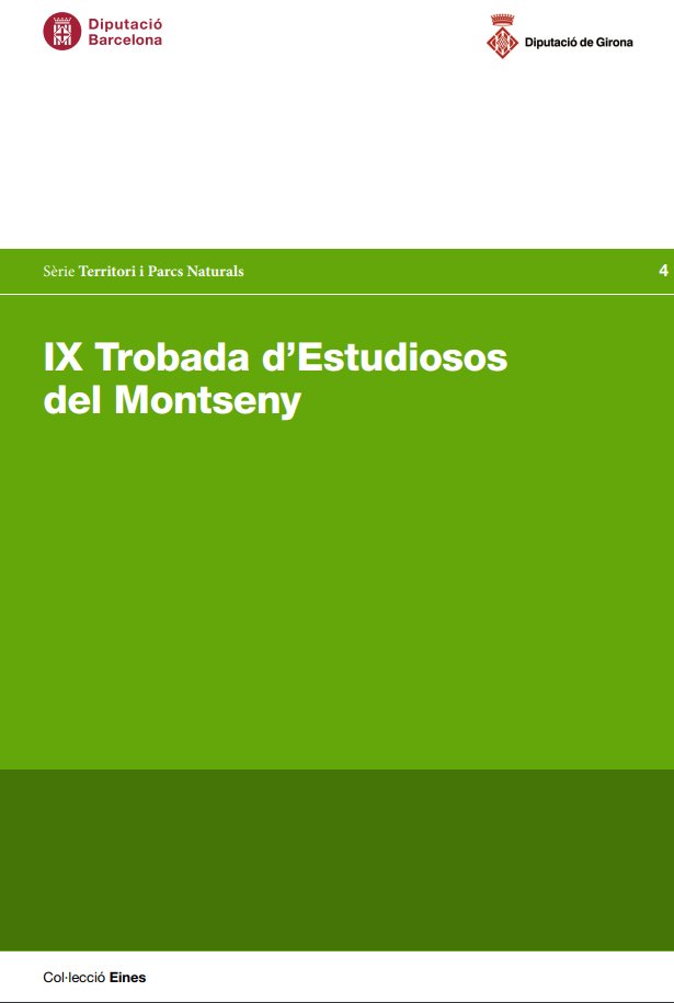 Ja et pots descarregar al web de #LlibreriaDiba el document sobre la IX Trobada d'Estudiosos del Montseny <a href="/RBMontseny/">rbmontseny</a> <a href="/xarxadeparcs/">Xarxa de Parcs Naturals</a> <a href="/diputaciogirona/">Diputació de Girona</a> #som311 #DibaOberta #40RBMontseny #MontsenyUNESCO www1.diba.cat/llibreria/lstD…