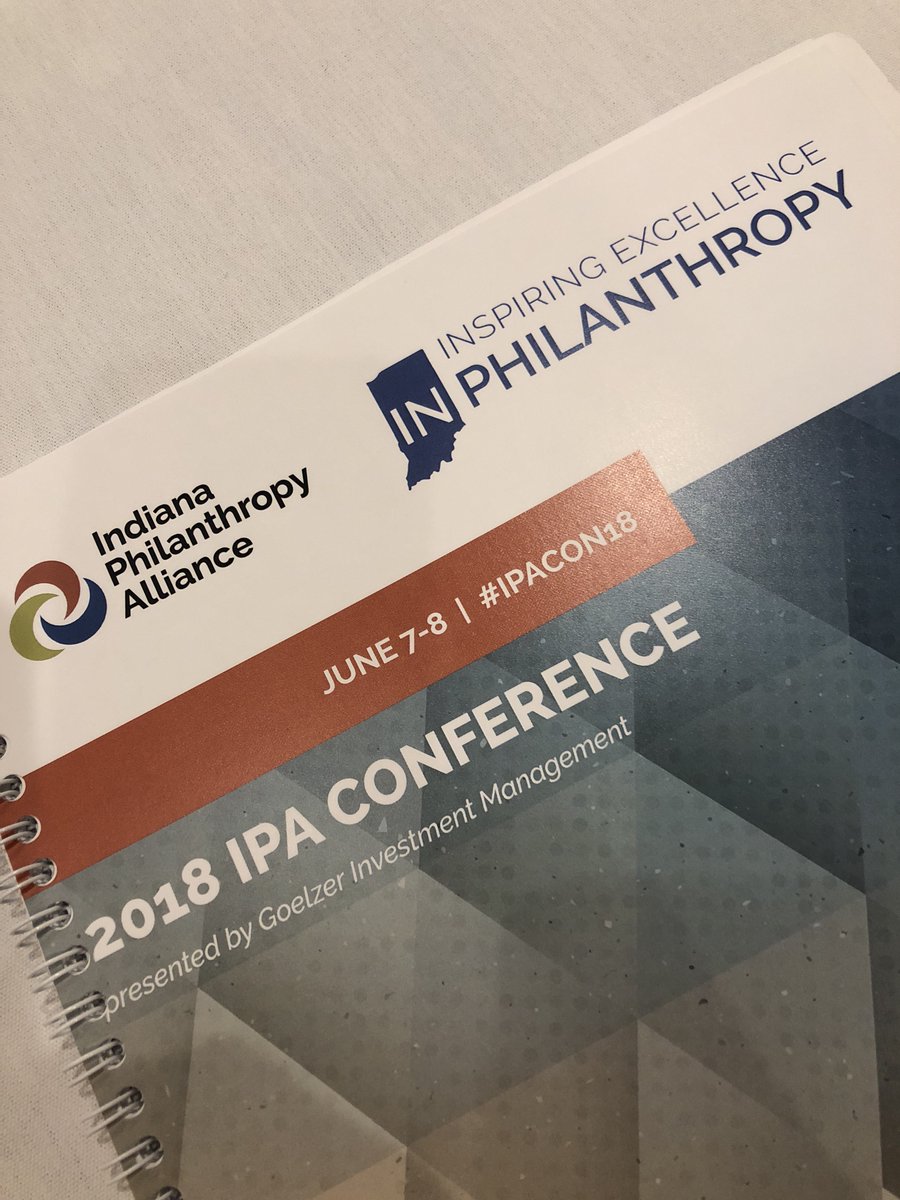 Excited to be at #IPACON18 over the next two days! It’s a pleasure to learn along side our Foundation friends around the state.