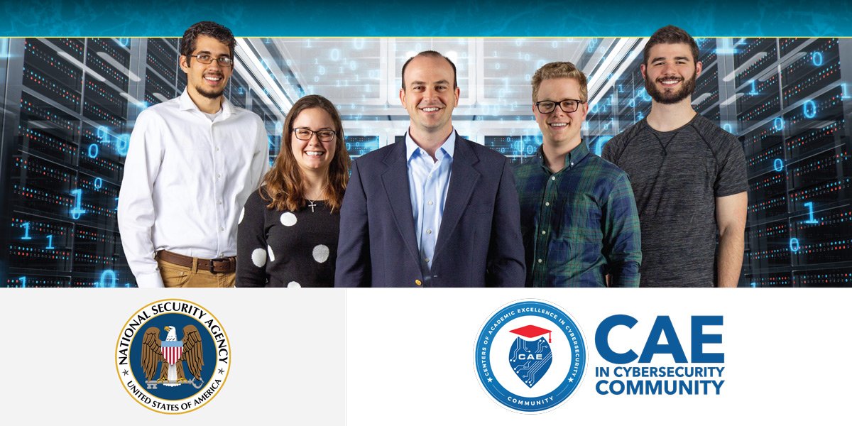 cedarville's tweet image. We're excited to announce that @NSAGov has named @cedarville a Center for Academic Excellence in Cyber Operations, one of only 20 places of #HigherEducation with this designation. Congratulations to the School of Engineering and Computer Science for their hard work.