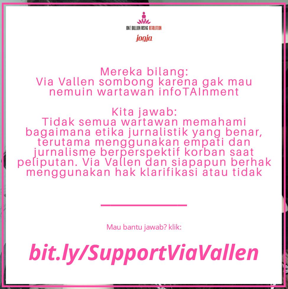 Dear wartawan, kamu bisa melanggengkan kekerasan jika tidak menjalankan etika jurnalistik! #viavallen #metoo #sayajuga