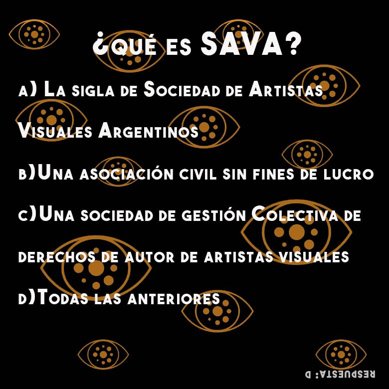 Parece básico, pero no lo es. ¿Saben qué es SAVA?
#IP #derechodeautor #artesvisuales #SAVA #gestioncolectiva
