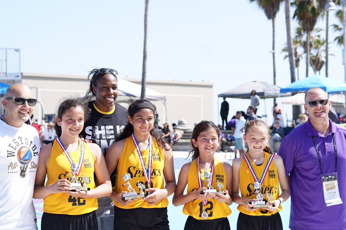 #TBT the inaugural AAU #BallNOnTheBeach took place last weekend in conjunction with the Los Angeles Sparks! We had a blast and hope to have more of you join us next year! #WeAreAAU