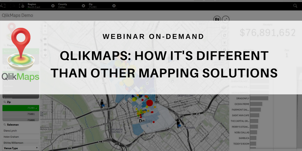 If you missed our webinar last week, you can watch now and learn the difference between QlikMaps and Qlik's out-of-the-box mapping. ow.ly/5Z1c30kkwCQ