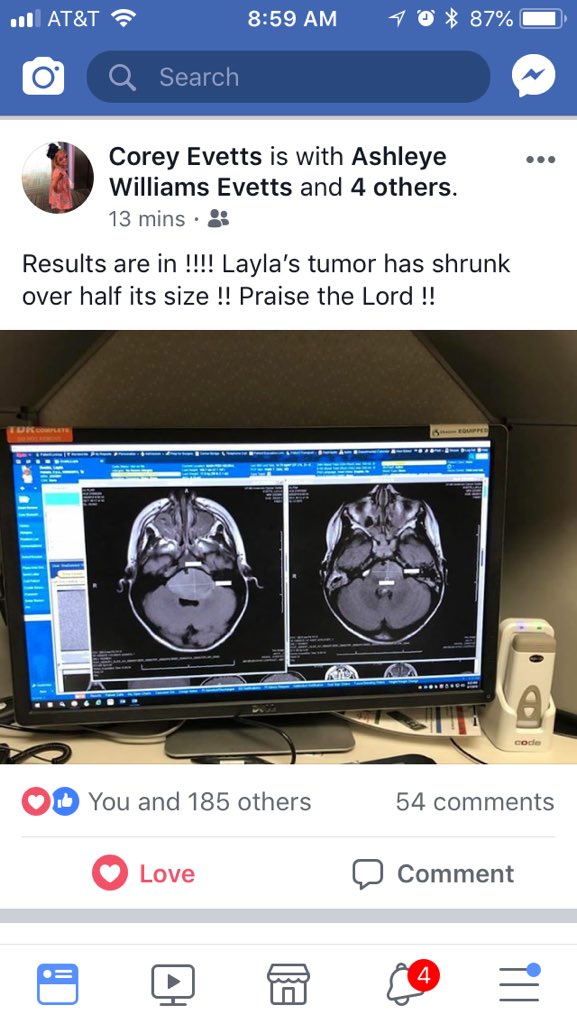 ProfMull's tweet photo. What truly incredible news, @EY_23_! We are all cheering ya’ll onward! 💜🤗#TinyMight #LoveForLayla #SheIsWinning #InTheArena https://t.co/8nSOmIJh2r