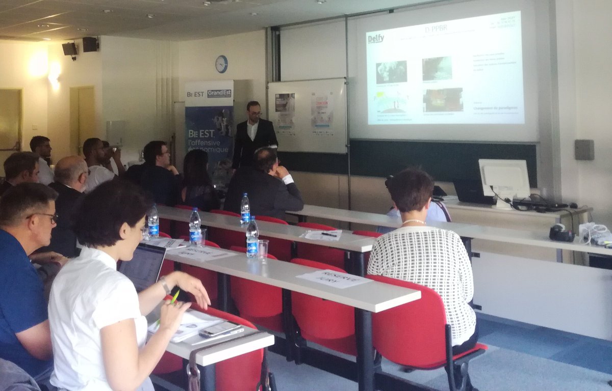 Alain Delfy présente son projet de start-up issue de la recherche en architecture et en urbanisme : D-PPBR. #ChercheursEntrepreneursChallenges   #GenerationStartup <a href="/unistra/">-</a>