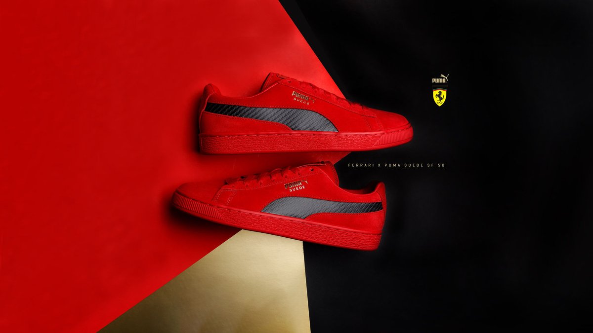 puma suede ferrari rosso corsa