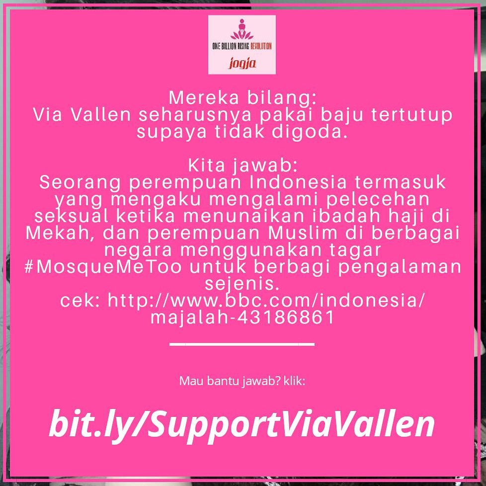 Baju Lagi baju Lagi yang diurus. Check fakta dibawah ini, agar tidak menyudutkan survivor. #viaVallen #metoo #sayajuga