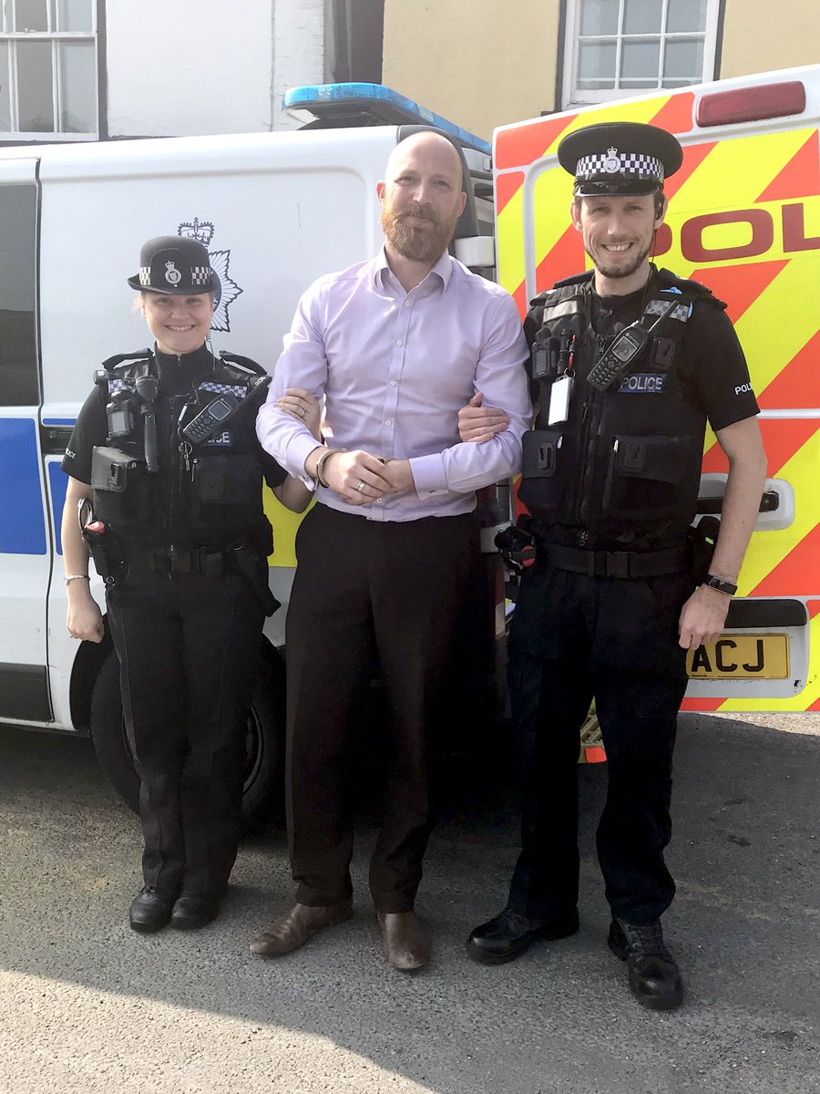 HELP! I've been arrested and need to raise £1,000 bail. The good news is its all for charity and its the fab <a href="/anchoragetrust/">EA Anchorage Trust</a> you can donate here justgiving.com/crowdfunding/b…