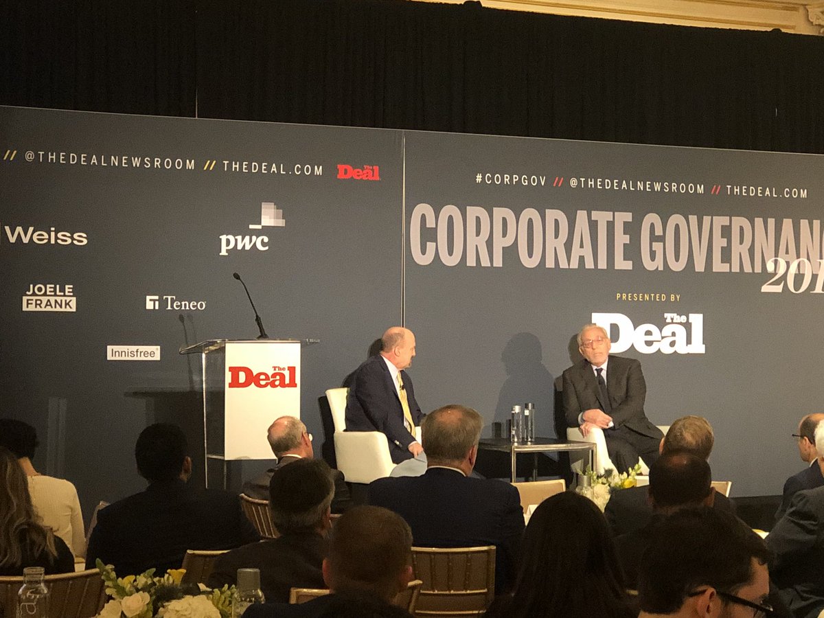 AndersStoto's tweet image. Nelson Peltz of Trian Fund Management joins @jimcramer at @TheDealNewsroom #CorpGov  conference.