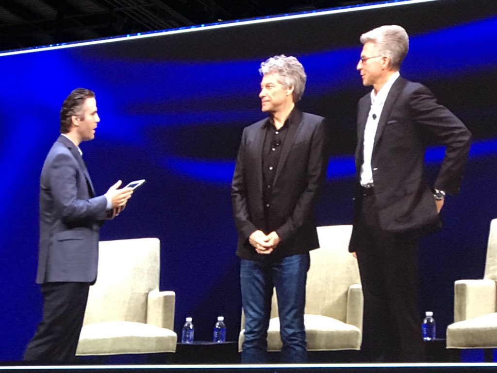MNorthRizza's tweet image. Great discussion with Jon Bon Jovi #SAPPHIRE2018