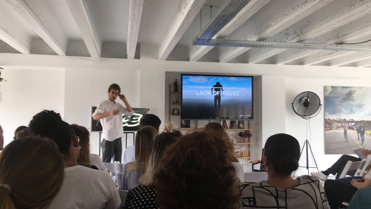 We’re at Vice Bruxelles for our presentation about #trust and #millennials.