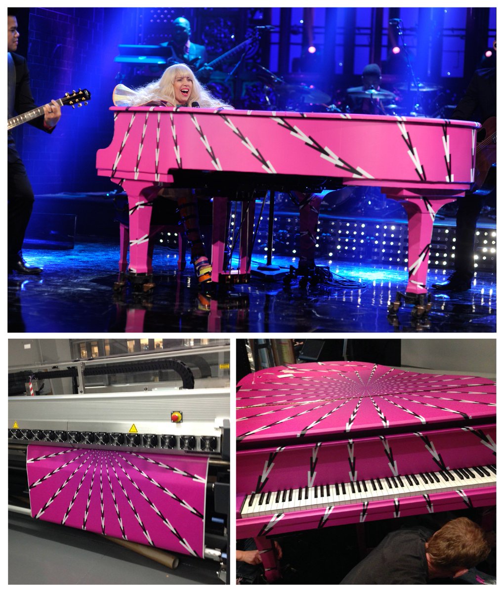 UnderVisualsNYC's tweet photo. #tbt That time we wrapped a piano for Lady Gaga 😎 #LadyGaga #SNL #Piano #Gaga #AStarIsBorn #Print #Visuals #Music #Love #omg #ink #Create #Design #Creative #Vinyl #Pride #PrideMonth #LoveIsLove #Colors #Signs #Banner #Prince #ThursdayThoughts #Comedy #Printer #Imagineofthings https://t.co/wGEAnVZ0iD
