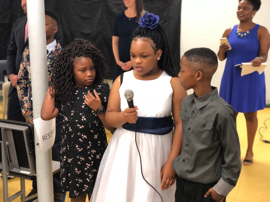 tncharters's tweet photo. @MemphisDelta celebrated its 5th Grade Promotion Ceremony this week! Students performed and Mr. Upchurch, @tscsmemphis Principal, shared words of encouragement. We hope you always continue to show your Memphis Delta Prep Pride! #OnToTheNextOne #JuniorHighBound https://t.co/gRgsr5cxNz