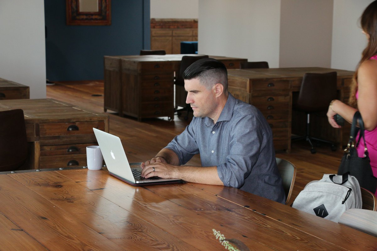 BobBuckhorn's tweet photo. There is a beautiful new coworking space open in the @CityofTampa! Bay 3 at Armature Works has transformed a portion of its historic building into an 11,000 sq ft flexible coworking environment! https://t.co/pxEkbUaKUV