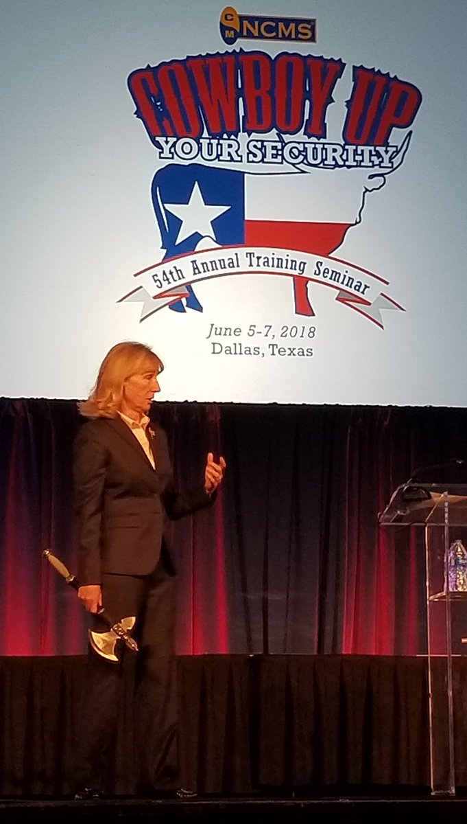 NCMSNational's tweet photo. Karen Baetzel, The Battleaxe, imparted wisdom to the importance of communicating to be understood and, more importantly, to not be misunderstood. #NCMS2018 https://t.co/X746x9wsEm