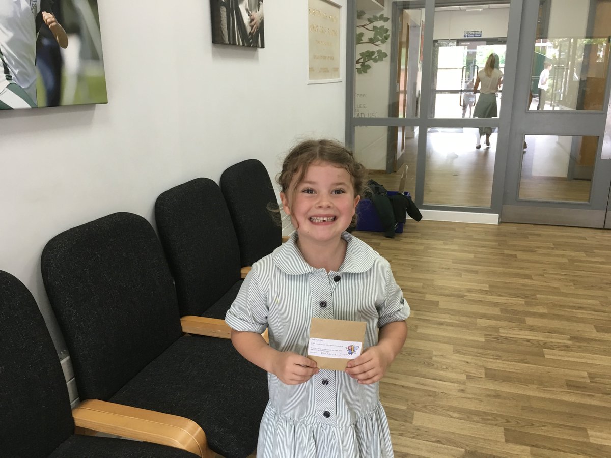 The only thing better than this photo of someone proudly holding their first envelope for the tooth fairy is that it was sent to me by a Year 6 who is proud of her little friend growing up! #community #maylovealwaysleadus #buddysystem <a href="/SHSGirlsPrep/">SHS || Girls' Prep</a>
