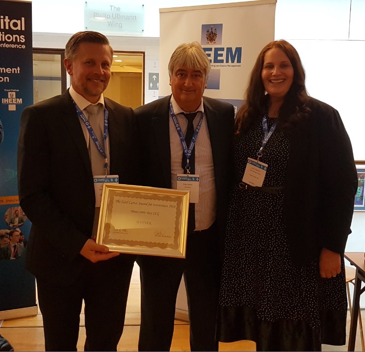 CONGRATULATIONS to @MorecambeBayCCG  &amp; <a href="/StrataHealth/">Strata Health Canada</a> for winning the Lord Carter Innovation Award. A fantastic product and well deserved. #NHS #Innovation #LordCarter <a href="/IHEEM/">IHEEM</a> <a href="/HEJMagazine/">Health Estate Journal</a> <a href="/BBHAwards/">BBH Magazine</a> #Hospital