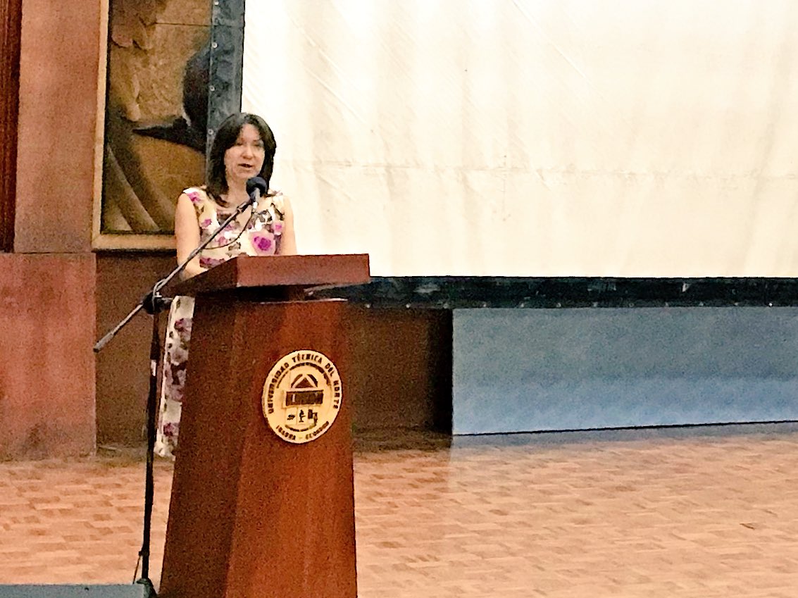 UTN_Ibarra's tweet photo. La @UTN_Ibarra recibe a las delegaciones de las carreras de Ingeniería Industrial de las universidades amigas de todo el país  para iniciar el XIV Congreso de Ecuatoriano de Estudiantes de Ingeniería Industrial, la Dra. Teresa Sánchez - Vicerrectora Académica inaugura el evento https://t.co/oYsITrZZVz