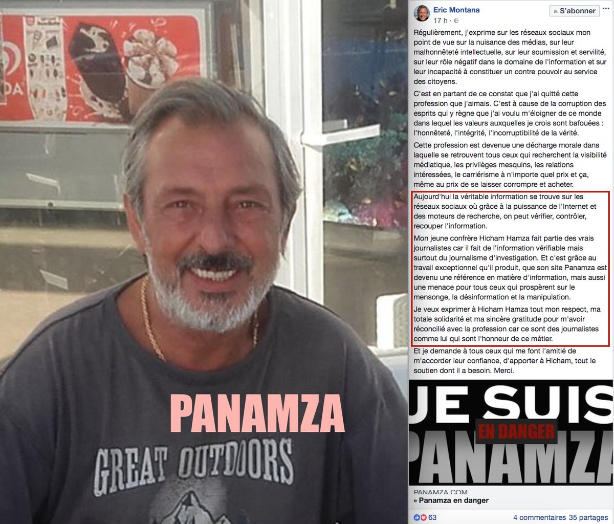 Eric Montana soutient Panamza. Et vous ?