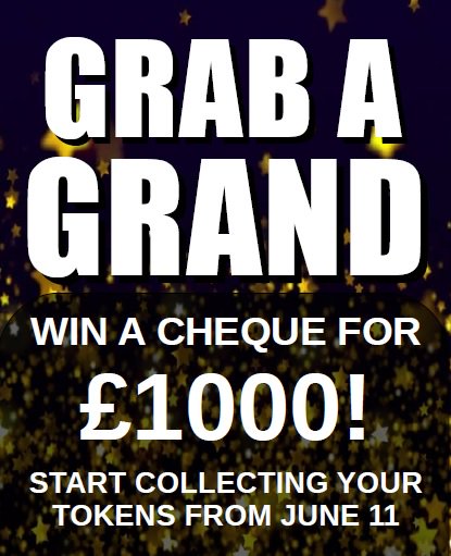 DerbyTelOffers's tweet image. Win a cheque for £1000!  Grab a Grand starts in the Burton Mail, Derby Telegraph, Nottingham Post and Leicester Mercury on Monday June 11.  Token collect promotion.  #Win #Competition